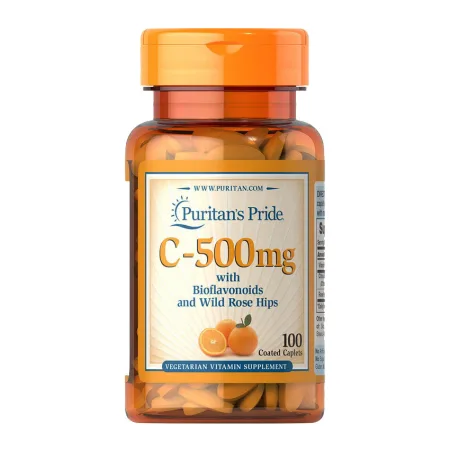 Vitamin C 500 мг з біофлавоноїдами та шипшини - 100 таблеток