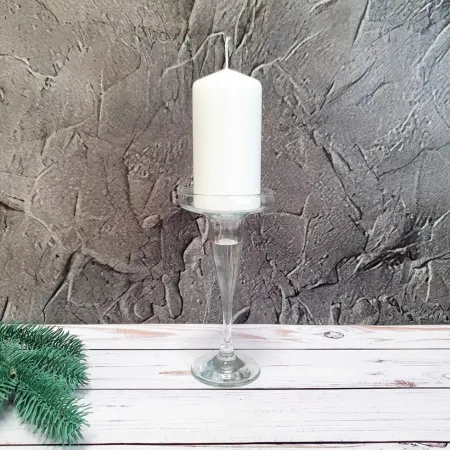 Свічка столова циліндр Bispol sw60/120 090 білий