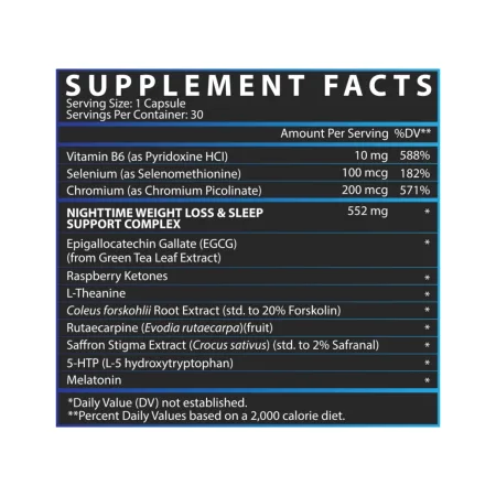 Lipo-6 Black Nighttime UC - 30 капсул