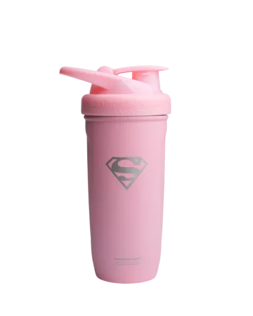 Шейкер спортивний SmartShake Reforce 900 мл Supergirl Pink