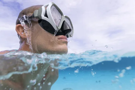 Маска для плавання BESTWAY 14+ 22075 Чорний/Білий