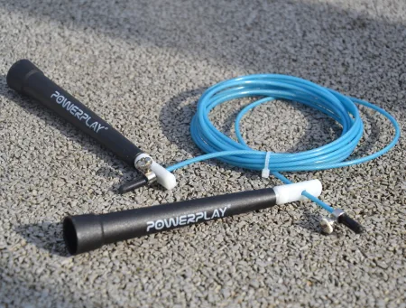 Скакалка швидкісна PowerPlay 4202 Ultra Speed Rope Бірюзова 2,9 m.