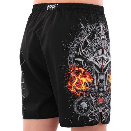 Костюм компресійний дитячий рашгард лонгслів штани та шорти VNM UFC FIGHT WEEK 2XS-L, чорний-сірий 9541B-9641B-V5032 XXS