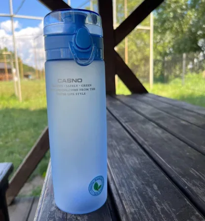 Пляшка для води CASNO 650 мл KXN-1157 блакитна