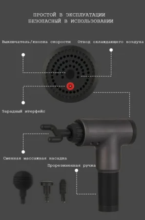 Масажер пістолет Fascial Gun