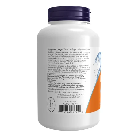 Жир печінки тріски 650 мг - 250 капсул