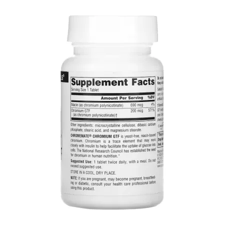 ChromeMate® Chromium GTF 200 мкг, Yeast Free - 240 таблеток
