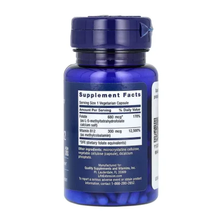 BioActive Folate & Vitamin B12 - 90 капсул