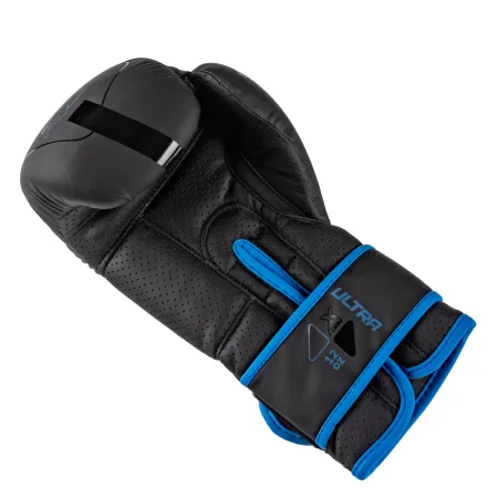 Боксерські рукавиці PowerPlay 3024 Ultra Mat чорно-темно сині 12 унцій