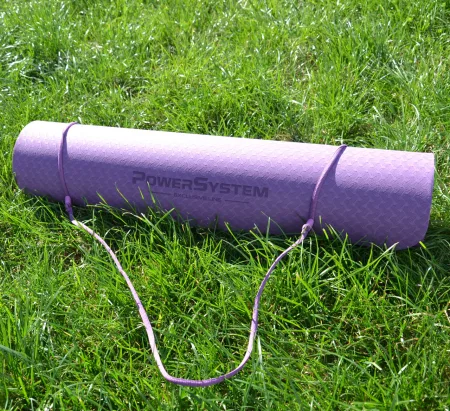 Килимок для йоги та фітнесу Power System PS-4060 TPE Yoga Mat Premium фіолетовий 183 х61 х0,6