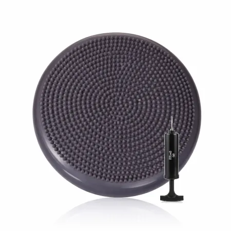 Балансувальна масажна подушка з насосом і коробками Pro сірий