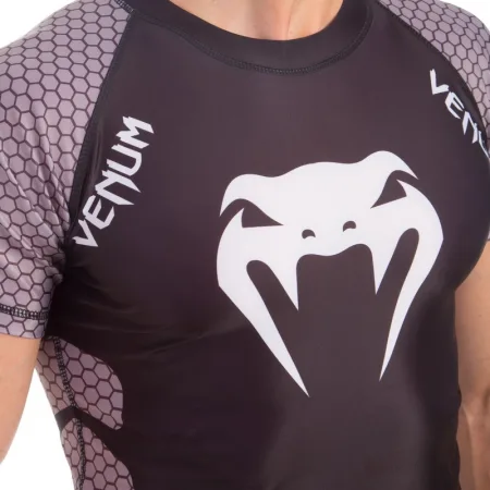 VNM Men's Short Sleeve Rashguard Black-Grey L