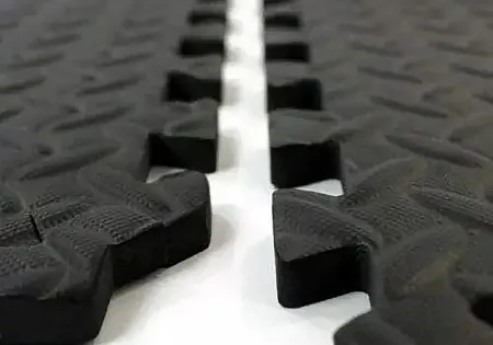 Татамі мат EasyFit SwallowTail 4 шт (60х60х1 см) пазл хвіст ластівки з бортиком