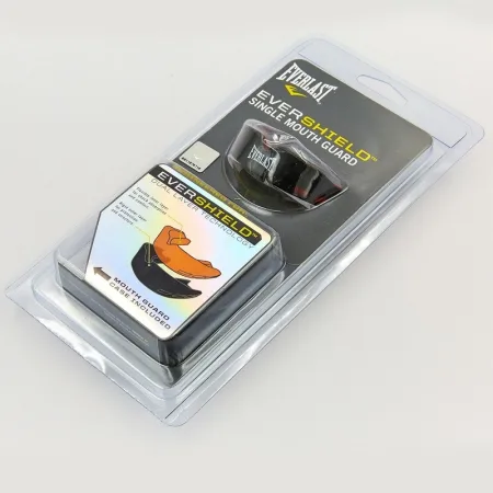 Капа боксерська EVERSHIELD SINGLE MOUTH GUARD чорно-червона універсальна (оригінал)