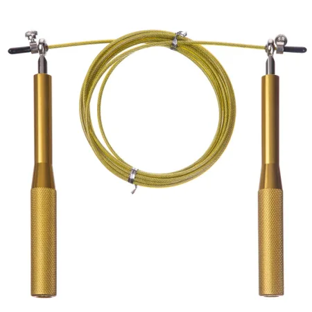 Скакалка швидкісна для кросфіту зі сталевим тросом фіолетовий - 300 см