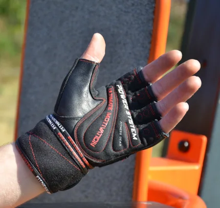 Рукавички для фітнесу Power System PS-2810 Ultimate Motivation Black Red Line - XL
