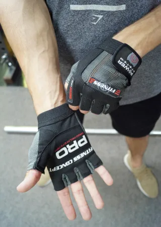 Рукавички для фітнесу Power System PS-2300 Fitness Grey/Black - L