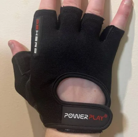 Рукавички для фітнесу і важкої атлетики PowerPlay 9200 чорні XL
