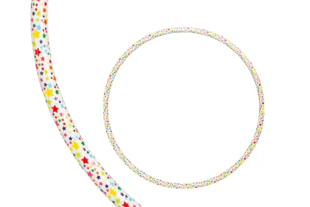 Обруч Bamsic "звездочка" 75 см цельный гимнастический пластиковый