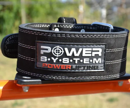Пояс для пауерліфтингу Power System PS-3800 PowerLifting шкіряний Black - M