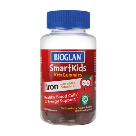 Smartkids Iron + Vitamin C - 30 жуйок, полуниця універсальний