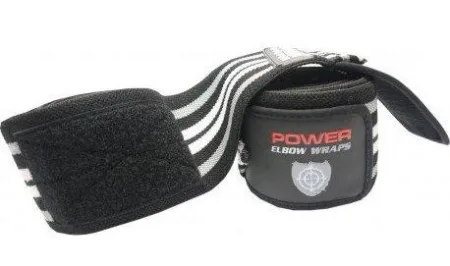 Бинти на коліна Power System PS-3700 Knee Wraps Grey/чорний пара