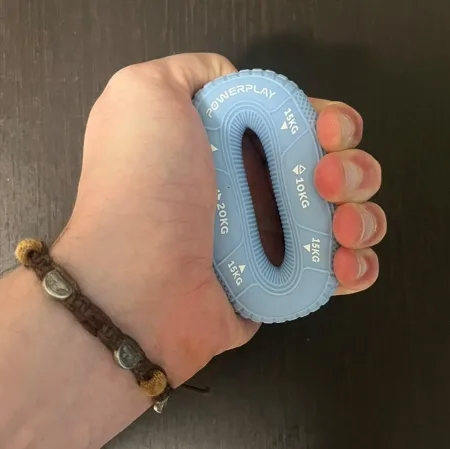 Еспандер кистьовий силіконовий PowerPlay PP-4331 Hand Grip Light 10-15-20 кг. блакитний