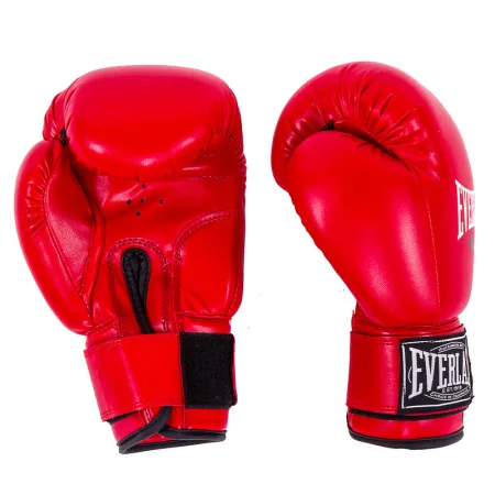 Рукавички боксерські EVL 10 унцій червоний