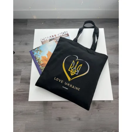 Екошопер BookOpt BK4036 Love Ukraine чорний