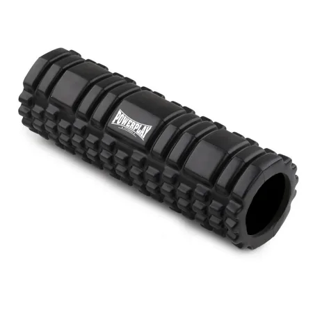 Масажний ролик (роллер) PowerPlay 4342 Massage Roller чорний 30x10 см