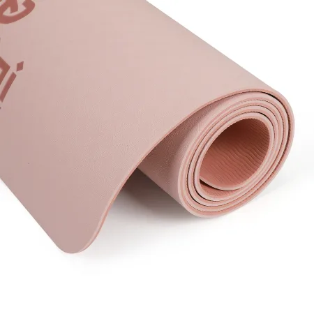 Килимок для фітнесу та йоги Sport TPE+TC 6 мм - нюдовий