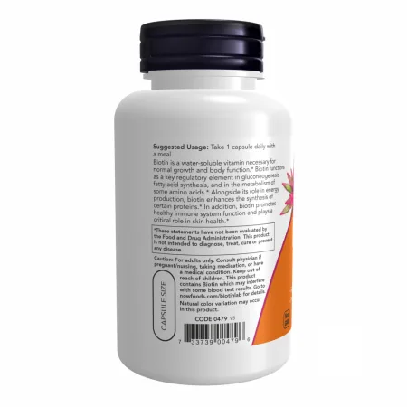 BIOTIN 10 мг (10000 мкг) - 120 капсул
