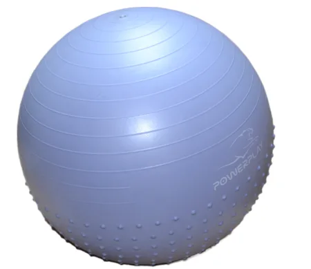 Fitness Ball Semi-Massage PowerPlay 4003 Ø75 cm Gymball Sky Blue + Pump