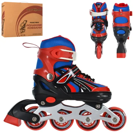 Ролики Profi Roller A 4146-L-BL розмір 39-42 червоний-синій