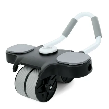 Колесо-тренажер для преса з килимком та таймером синій