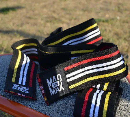 Бинти на коліна MadMax MFA-292 Knee Wraps Black