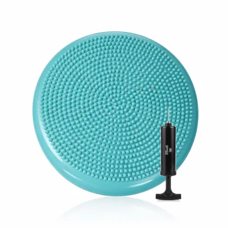 Балансировочная массажная подушка с насосом и коробками Pro бирюзовый