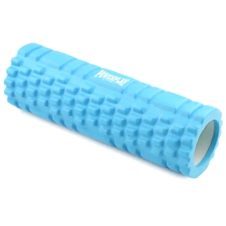 Масажний ролик (роллер) PowerPlay 4342 Massage Roller синій 30x10 см