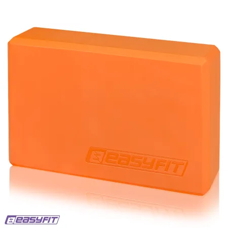 Блок для йоги EasyFit EVA помаранчевий