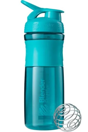 Шейкер спортивний пляшка BlenderBottle SportMixer Flip 820 мл бірюзово зелений
