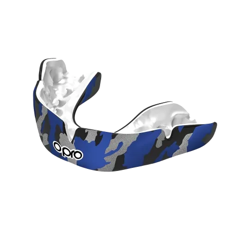 Капа OPRO Instant CAMO доросла (вік 11+) Black/Blue (art.102523001)