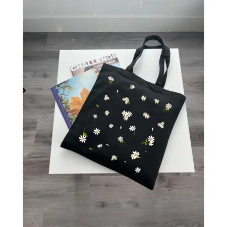 Екошопер BookOpt BK4091 Ромашки - сонячні квіти, чорний