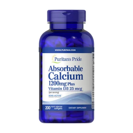 Absorbable Calcium 1200 мг Plus Vitamin D3 25 мкг - 200 софтгель