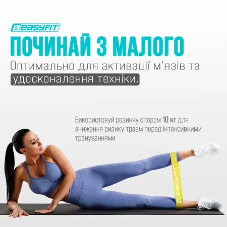 Гумові кільця для фітнесу EasyFit набір 3 шт
