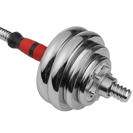 Гантелі розбірні хромовані з грифом в валізі 2 шт по 10 кг