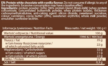 Protein Chocolate - 100 г Молочний Смак