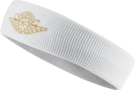 Повязка на голову Nike JORDAN WINGS HEADBAND 2.0 бело-золотая J.000.3604.109.OS (оригинал)