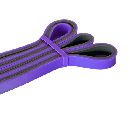 Resistance Loop Band (Fitness and CrossFit Rubber Band) PowerPlay 4116 Double Colors Purple/Gray (14-23 kg)