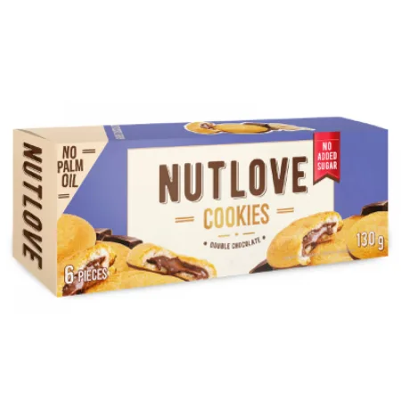 Nutlove Cookies - 130 г подвійний шоколад