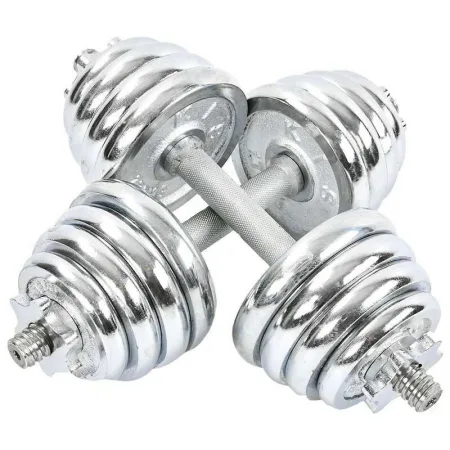 Гантелі розбірні хромовані 2 шт по 12,5 кг - 2 х 12.5 кг